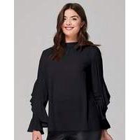 Simply Be Fluted Ruffle Sleeve Blouse