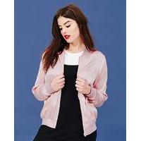 Simply Be Satin Bomber Jacket