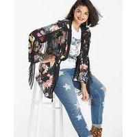 Simply Be Print Fringed Kimono