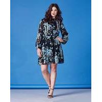 Simply Be Crochet Trim Floral Dress