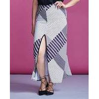 Simply Be Stripe Split Skirt