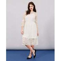 Simply Be Embroidered Mesh Dress