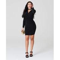 simply be by night ruched wrap dress