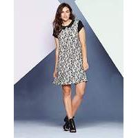 Simply Be Printed Floral Collar Tunic