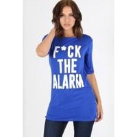 Silvia Slogan Printed Short Sleeves PJ Dress