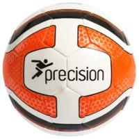 Size 4 White, Fluro Orange & Black Football Training Ball