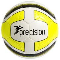 Size 4 White, Fluro Yellow & Black Football Training Ball