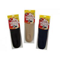 sizes 41 46 pr super comfy trainer insoles 3 assorted colours