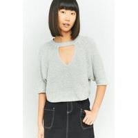 silence noise maddie open front crop top ivory