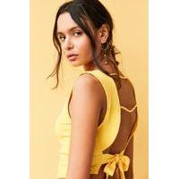 Silence + Noise Kiya Tie-Back Apron Top, DARK YELLOW