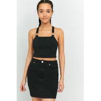 Silence + Noise Jeylen O Ring Cropped Tank Top, BLACK