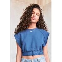 silence noise outlaw cropped sweatshirt blue