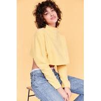 Silence + Noise Kira Cropped Sweatshirt, DARK YELLOW