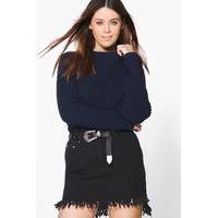 Siah Chunky Knit Jumper - navy