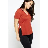 Side Slit Casual Top