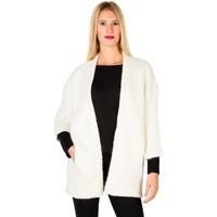 silvian heach pga16407cd cream womens cardigans in white