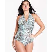 simply yours plunge halterneck swimsuit