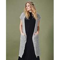 Simply Be Knitted Longline Waistcoat