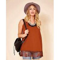 simply be tassel hem vest top