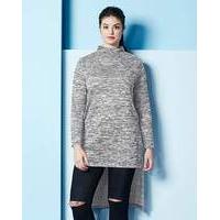 Simply Be Dipped Hem Turtle Neck Tunic
