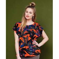 Simply Be Floral Print Woven Top