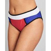 simply yours colour block bikini brief