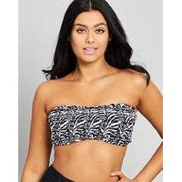 simply yours shirring bandeau bikini top