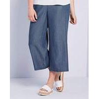 Simply Be Tencel Wide Leg Crop Trousers