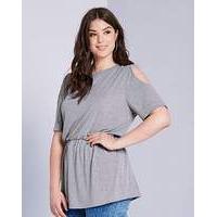 Simply Be Cut Out Shoulder Jersey Top