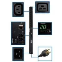 Single-phase Monitored Pdu 3.2-3.8kw 16/20a 200-240v 0u 35.5 In. Vertical Rackmount 18 C13 And 2 C19 Outlets C20 Inlet And L6-20p Cable