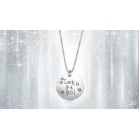 silver coloured let it go necklace