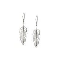 Silver Feather Earrings