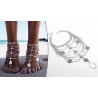 silver plated anklet