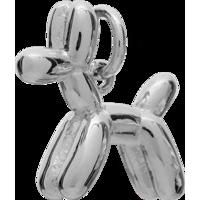 Silver Balloon Dog Charm