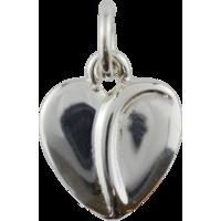 Silver Precious Heart Charm