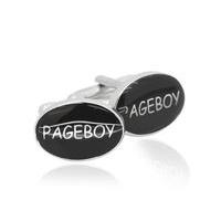 Silver Tone \'Pageboy\' Design Cufflinks