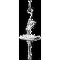 Silver Ballerina Charm