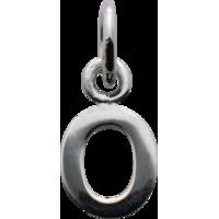 Silver Alphabet Charms - Letter o