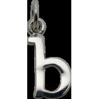 Silver Alphabet Charms - Letter b