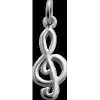 silver treble clef charm