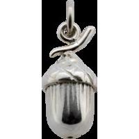 Silver Acorn Charm