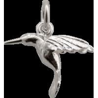 silver hummingbird charm