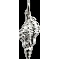 Silver Conch Shell Charm
