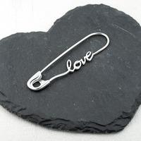 Silver Love Pin