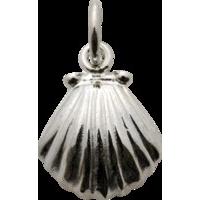 Silver Clam Shell Charm