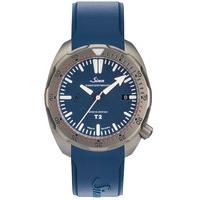 Sinn Watch T2 B EZM 15 Rubber Strap Blue