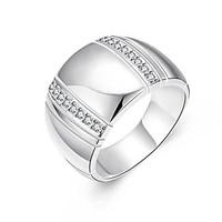 Silver Plated Ring Statement Rings Party / Daily / Casual 1pc