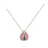 Silver Cubic Zirconia Ladybird Pendant