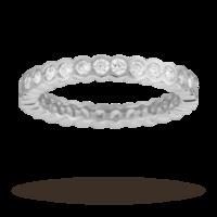 Silver Cubic Zirconia Full Eternity Ring