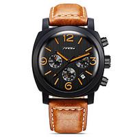 SINOBI Men\'s Sport Watch Fashion Watch Wrist watch Calendar Water Resistant / Water Proof Shock Resistant Stopwatch Noctilucent Large Dial